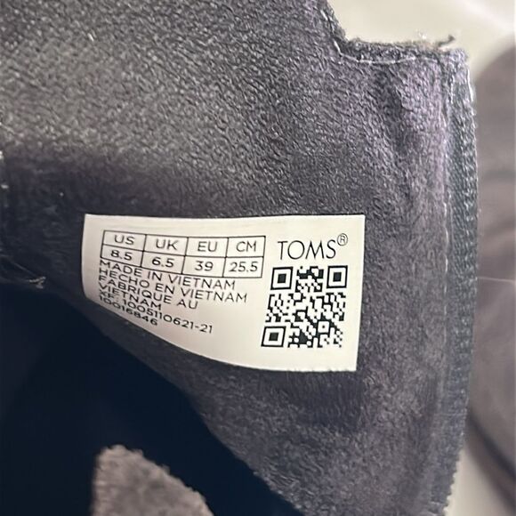 Toms suede Sadie ankle boots women’s 8.5 gray - Picture 6 of 6